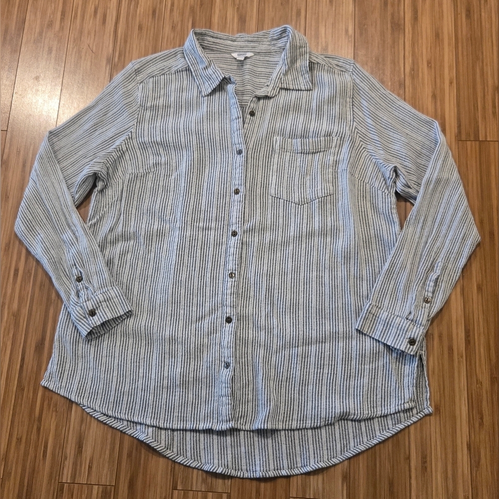 Sonoma Striped Button-Up Shirt